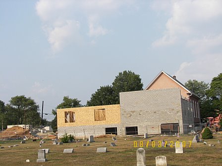 Asbury Expansion - Construction Progress 8/1 thru 8/3/2007