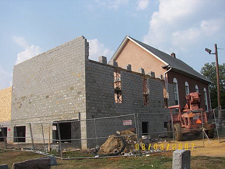 Asbury Expansion - Construction Progress 8/1 thru 8/3/2007