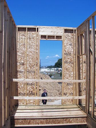 Asbury Construction - Pastor John looking over his (and our) dream